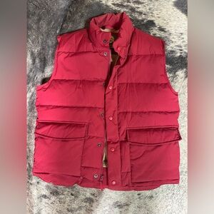 Cabelas Mens Size M Goosedown Fleece Lined Vest